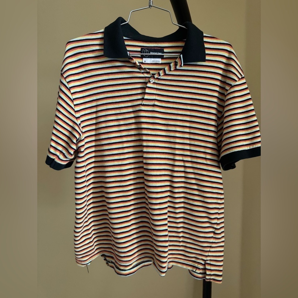 Original Use Orange Blue Polo Shirt